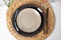 Cookinglife Dinerborden Delice Grijs ø 26,5 cm - 6 stuks - thumbnail