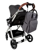 Luierrugzak met verschoningsmatje - DREAMBABY - Bevestigingsclips voor de kinderwagen - Netvakje voor babydoekjes - Verstelbare schouderbanden - thumbnail