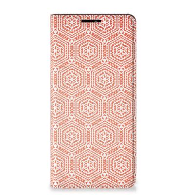 Motorola Edge 20 Pro | Hoesje met Magneet | Pattern Orange