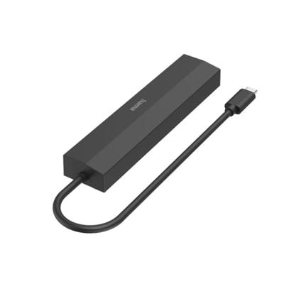 Hama USB-C Hub Multiport 6 Ports 3 x USB-A USB-C HDMI LAN/Ethernet USB Hub Zwart