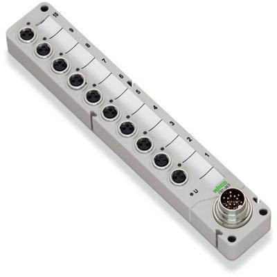 WAGO 757-343 757-343 Passieve sensor/actorbox M8-verdeler met metalen schroefdraad 1 stuk(s)