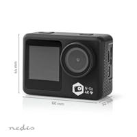 Nedis Action Cam | 4K@30fps | 16 MPixel | Waterbestendig tot: 30.0 m | 90 min | Wi-Fi | App beschikbaar voor: Android / IOS | Mounts inbegrepen | - thumbnail