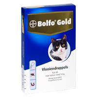 Bolfo Gold 80 Vlooiendruppels voor grote kat 2 x 4 pipetten - thumbnail