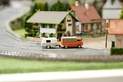 Carson Modellsport 504154 1:87 Wohnwagen mit Anhängerkupplung 1:87 RC aanhanger