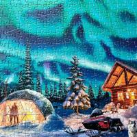 A Night of Northern Lights Puzzel 1000 Stukjes - thumbnail