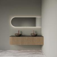 Badkamermeubelset Gliss Design Alluro 160 cm Rechts Mist - thumbnail