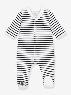 Pyjama in tubique PETIT BATEAU marineblauw, gestreept Pyjama in tubique PETIT BATEAU marineblauw, gestreept