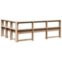 Boekenkast Hoofdeinde L-vormig 140 cm massief grenenhout - thumbnail