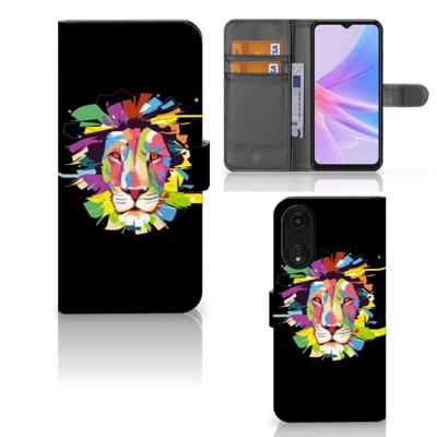 OPPO A78 5G | A58 5G Leuk Hoesje Lion Color OPPO A78 5G | A58 5G Leuk Hoesje Lion Color