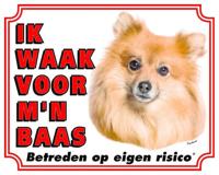 Keeshond Waakbord - Ik waak voor mijn Baas - thumbnail