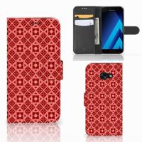 Samsung Galaxy A5 2017 | Telefoon Hoesje | Batik Rood - thumbnail