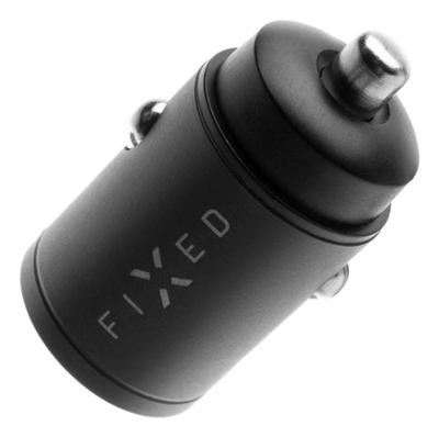 Fixed Dual USB-C 30W autolader zwart - thumbnail