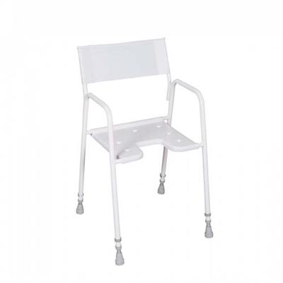 Douchestoel met nylon rug