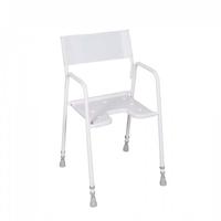 Douchestoel met nylon rug - thumbnail