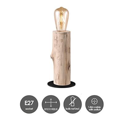 Home sweet home tafellamp Billy large - houten tak Home sweet home tafellamp Billy large - houten tak