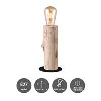 Home sweet home tafellamp Billy large - houten tak - thumbnail