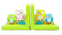 Simply for Kids Houten Boekensteunen Uiltjes - thumbnail