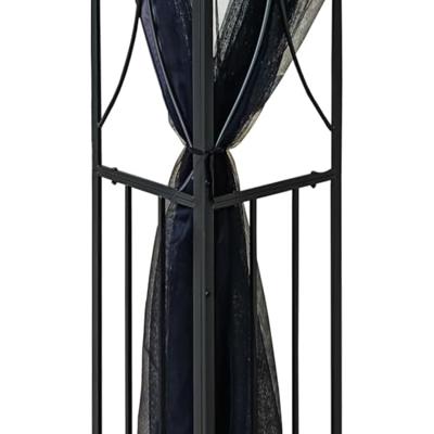 VidaXL Prieel met zijwanden 300x300x270 cm staal antracietkleurig VidaXL Prieel met zijwanden 300x300x270 cm staal antracietkleurig