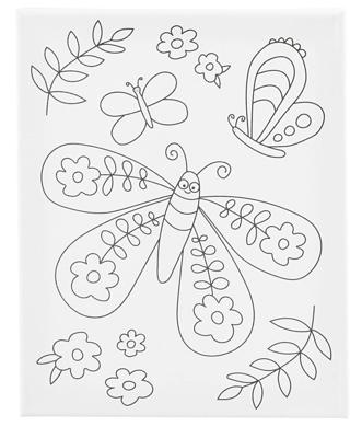 Creativ Company Schildercanvas met print, grote vlinder, d: 1,6 cm, afm 24x30 cm, 360 gr, 1 stuk Creativ Company Schildercanvas met print, grote vlinder, d: 1,6 cm, afm 24x30 cm, 360 gr, 1 stuk