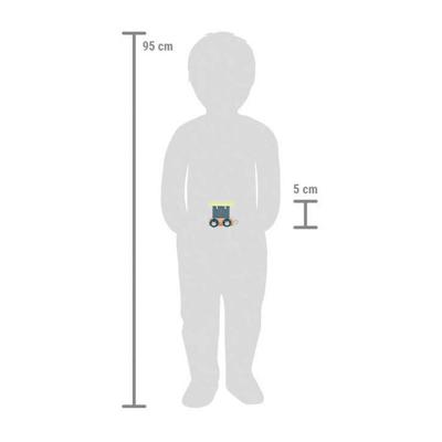 Small Foot - houten lettertrein polar - wagon blauw groen - 12 stuks