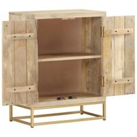Dressoir met 2 deuren 55x30x70 cm massief mangohout - thumbnail