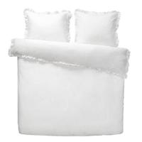 Royal dekbedovertrek Cato effen - wit - 200x200/220 cm - Leen Bakker - thumbnail