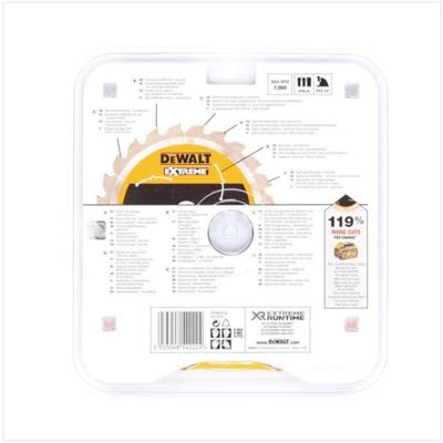 DeWALT Cirkelzaagblad voor Hout | Extreme Runtime | Ø 190mm Asgat 30mm 36T - DT99563-QZ
