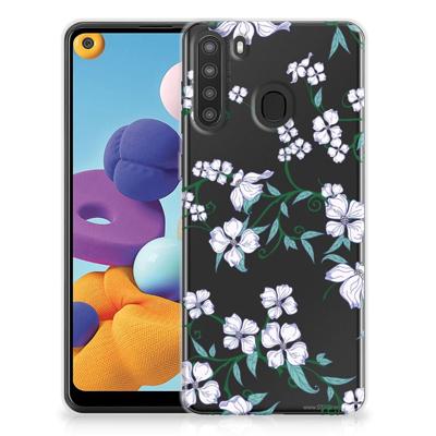 Samsung Galaxy A21 Uniek | TPU Case | Blossom White