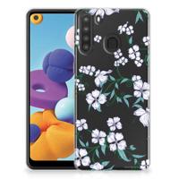 Samsung Galaxy A21 Uniek | TPU Case | Blossom White - thumbnail