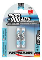 ANSMANN MaxE Micro AAA Tipo 900mAh Photo Batteria Ricaricabile ad Alta Capacità 2x Micro AAA HR03 - thumbnail