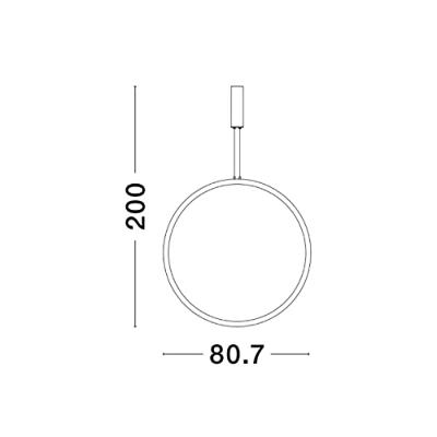 Lyora Ronde hanglampChange Ø 80,7cm zwart - 9070169