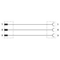 Phoenix Contact 1693322 Sensor/actuator connector, geassembleerd M8 Aantal polen (sensoren): 3 Stekker, recht, Bus, recht 10.00 m 1 stuk(s) - thumbnail