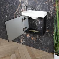 Fonteinmeubel Boss & Wessing Paris Fontein Mat Wit 40 cm Mat Zwart Boss & Wessing - thumbnail