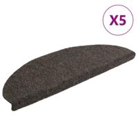 VidaXL Trapmatten zelfklevend 5 st 65x21x4 cm naaldvilt antracietkleur - thumbnail