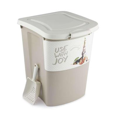 Rotho archie pet food container 38l cappuccino - thumbnail