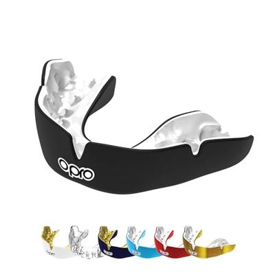 Opro 790000 Instant Custom Dentist Fit Mouthguard - Black-White - JR Opro 790000 Instant Custom Dentist Fit Mouthguard - Black-White - JR