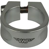 VWP zadelpenklem 28,6mm inbusbout aluminium zilver - thumbnail