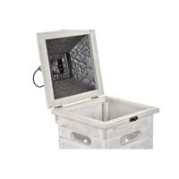 Lantaarnenset Home ESPRIT Wit Kristal Spar Etnisch Arabisch 26 x 26 x 66 cm (2 Onderdelen) - thumbnail