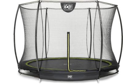 EXIT Silhouette inground trampoline ø244cm met veiligheidsnet - zwart