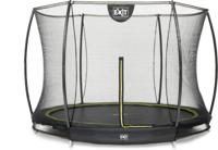 EXIT Silhouette inground trampoline ø244cm met veiligheidsnet - zwart - thumbnail