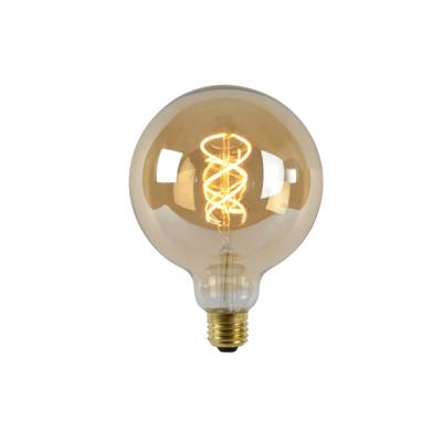 Lucide G125 - Filament lamp - Ø 12,5 cm - LED Dimb. - E27 - 1x4,9W 2200K - Amber