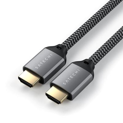 Satechi ST-8KHC2MM HDMI-kabel HDMI Aansluitkabel HDMI-A-stekker 2 m Grijs 8K UHD