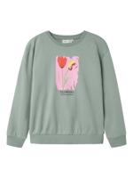 Name it zomer sweat shirt meisjes - blauw grijs - Nkffatama - thumbnail