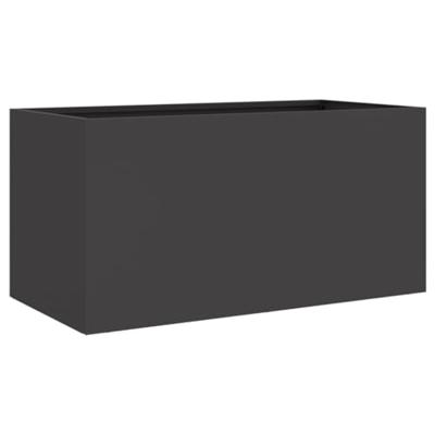 Plantenbak 62x30x29 cm staal zwart Plantenbak 62x30x29 cm staal zwart