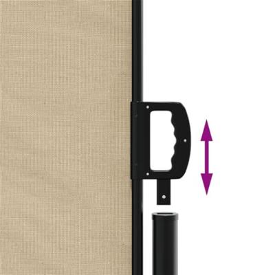 VidaXL Windscherm uittrekbaar 180x1200 cm beige