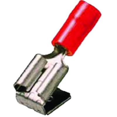 Intercable 180861 Platte stekker (male) Met vertakking Insteekbreedte: 6.30 mm Insteekdikte: 0.80 mm Deels geïsoleerd Rood 1 stuk(s)