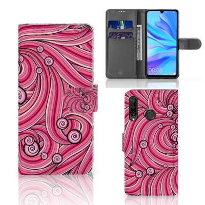 Huawei P30 Lite (2020) Hoesje Swirl Pink Huawei P30 Lite (2020) Hoesje Swirl Pink