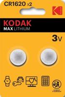 Kodak CR1620 lithium knoopcel batterij blister(2) - 3241030 - thumbnail
