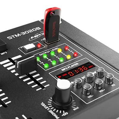 Skytec STM-3020B 6-kanaals mengpaneel met USB/MP3-speler budget