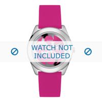 Guess horlogeband W0911L2G Twist Kunststof / Plastic Roze 20mm - thumbnail